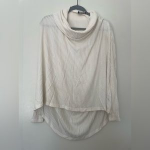 Anthropologie Cream Cowl Neck Sweater